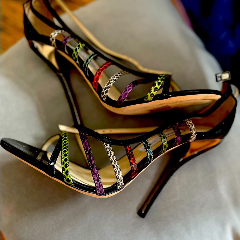 Authentic-never worn Jimmy choo caged heels
